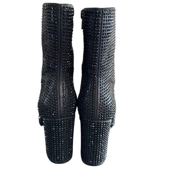 Mix#6 rhinestone in black block heels - Picture 3 of 10